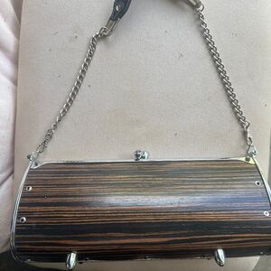 Littlearth wood grain purse
